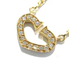 カルティエ ネックレス美品 Cハート