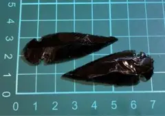 【お買い得⭐︎】黒曜石矢尻2個セット④