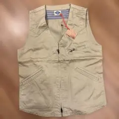 NAKED SUN ベージュ コットンベスト　L 未使用　日本製