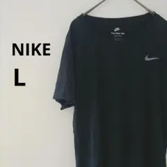 海外古着 Nike ナイキ Tシャツ 半袖 L トップス ブラック DriFIT