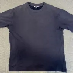 UNIQLO エアリズム　コットン　オーバサイズ　tシャツ Lサイズ　ネイビー