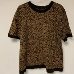 ヒョウ柄 半袖Tシャツ　レオパード　カットソー