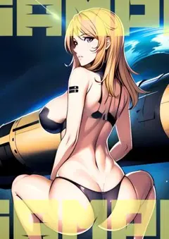 A4 ポスター　美少女　アニメ　宇宙戦艦ヤマト　森雪　ファンアート