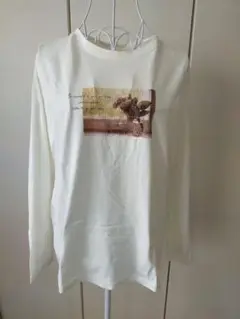 ハニーズ　ホワイトプリント長袖Tシャツ
