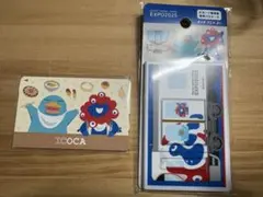 万博会場限定　ミャクミャク×イコちゃん　icocaパスケースセット