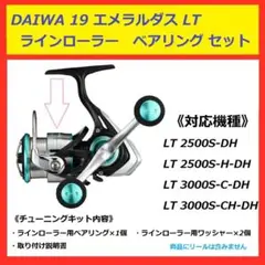 ◎ DAIWA 19 エメラルダス ステンレス ラインローラー 　ベアリング