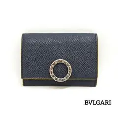 BVLGARI ブルガリ コインケース コインパース サークルロゴ ネイビー