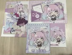 ブルーアーカイブ 聖園ミカ 中国 特典 ブロマイド ポストカード 4枚セット