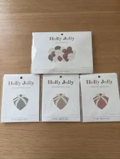 新品 スリーコインズ Holly Jolly バルーンセットとプレゼントバルーン