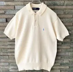 古着 90s Polo RalphLauren 半袖 サマーニット ポロシャツ