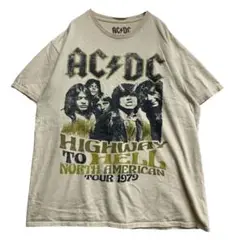 AC/DC ロックTシャツ メンズ半袖Tシャツ ツアー 1979【4687】