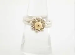 #684 ティファニー リング ジョリー ビーズ フラワー リング