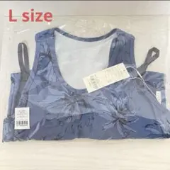 【新品】SUKALA リブ Bigフラワープリントショートタンクトップ L