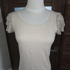 schalla Tシャツ　フレンチスリーブ ベージュ