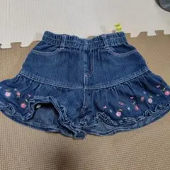 デニムスカート風ショートパンツ 100