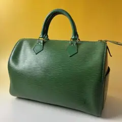 LOUIS VUITTON 美品 スピーディー 緑 ハンドバッグ ヴィトン