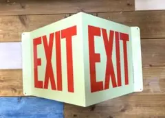 EXIT 看板 ティンサイン TIN SIGN アメリカン 店舗やオフィス等に◎
