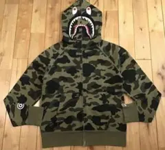 BAPE サメフード ジップアップパーカー