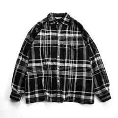 COOTIE Madras Check L/S Shirt -Black-