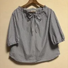 slone square ６部袖ブラウス