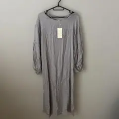 FURRY RATE グレー　バックレース　シャツ　薄手　ワンピース