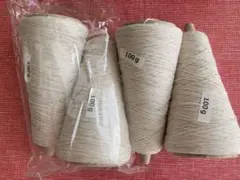 サマーヤーン　生成り（ライトベージュ） 約100g×4巻