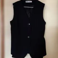 ZARA ブラック ノースリーブベスト Mサイズ