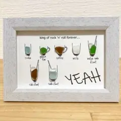 ◇シーグラスアート◇ ドリンクno.15「YEAH」