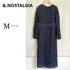 美品！&.NOSTALGIA レースフォーマルワンピースドレス　Mサイズ