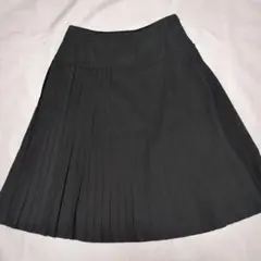 《美品》BURBERRYロンドン ブラック プリーツスカート 36ウエスト67