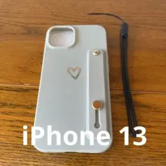 新品未使用　iPhone13 ベルト付きカバー　グレー