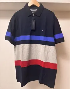 Tommy Hilfiger ボーダーライン ポロシャツ M