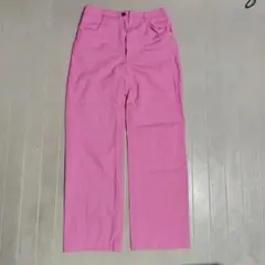 SHEIN ピンク ストレートレッグ スラックス XSサイズ
