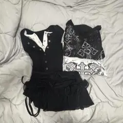 shein まとめ売り 夏服 ゴス グランジ y2k 訳あり s xxs 韓国