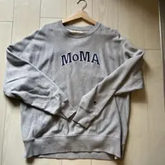Champion MoMAロゴ スウェット L グレー