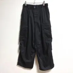 ✨良品✨ MONO-MART M カーゴパンツ ミリタリー 裾ドローコード 黒