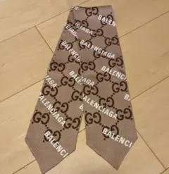 GUCCI×BALENCIAGA シルクネックボウスカーフ