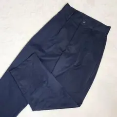 ボンルシール センタープレス ハイウエスト タック ワイドパンツ スラックス