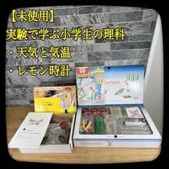 新品　実験で学ぶ小学生の理科　【天気と気温】【レモン時計】2個セット　自由研究