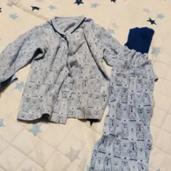 JYOROUS ベビーパジャマ 青色 クマ柄　90