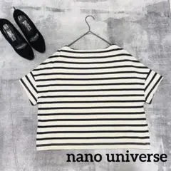 ナノユニバース　tシャツ ドロップショルダー　コットン100 Free