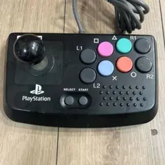 PS1 PS2 コンパクトジョイスティック クリアブラック 動作確認済