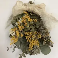 ドライフラワースワッグ d