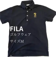 FILA フィラ　ゴルフウェア ポロシャツ サイズM ブラック　半袖
