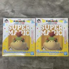 スーパーマリオ 一番くじ プレート クッパJr. 2点セット