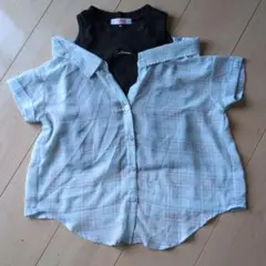 ピンクラテ　肩出し　トップス
