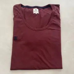 R.NEWBOLD バーガンディ Tシャツ