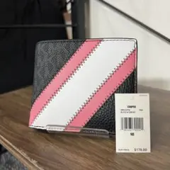 新品　MICHAEL KORS 二つ折り財布 ピンク/ホワイト/ブラック