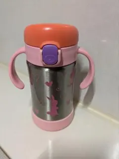 Richell　保冷マグ　直のみマグ　コップのみマグ　水筒 ピンク ウサギ