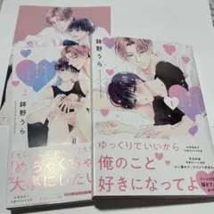 bl漫画 心くんは、愛とかいらない 1・2巻アニメイトリリーフパンフレットセット
